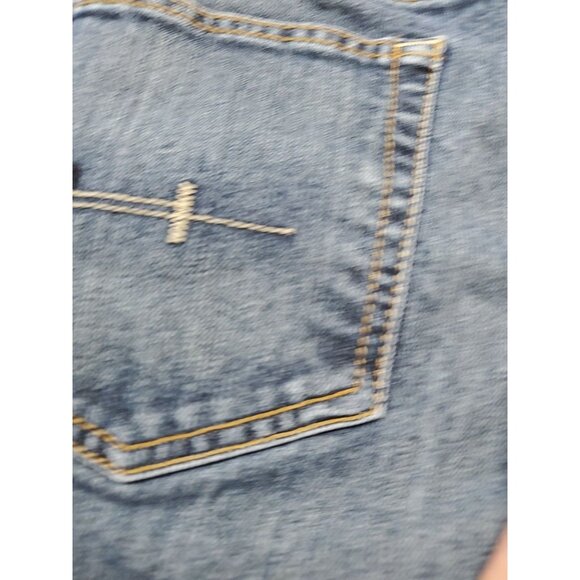 Ariat Rebar M4 Relaxed Boot Size 36x32 Mens Denim Work Blue Jeans Med Wash EUC - Picture 12 of 16